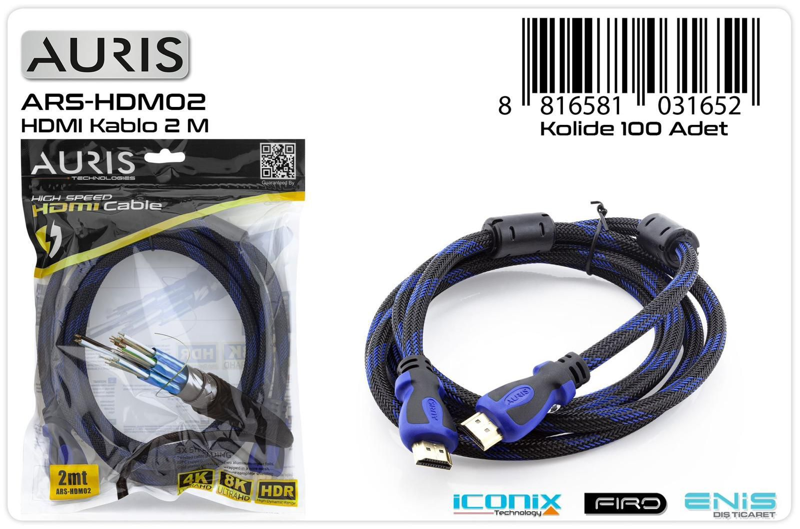 AURIS HDMI KABLO 2MT