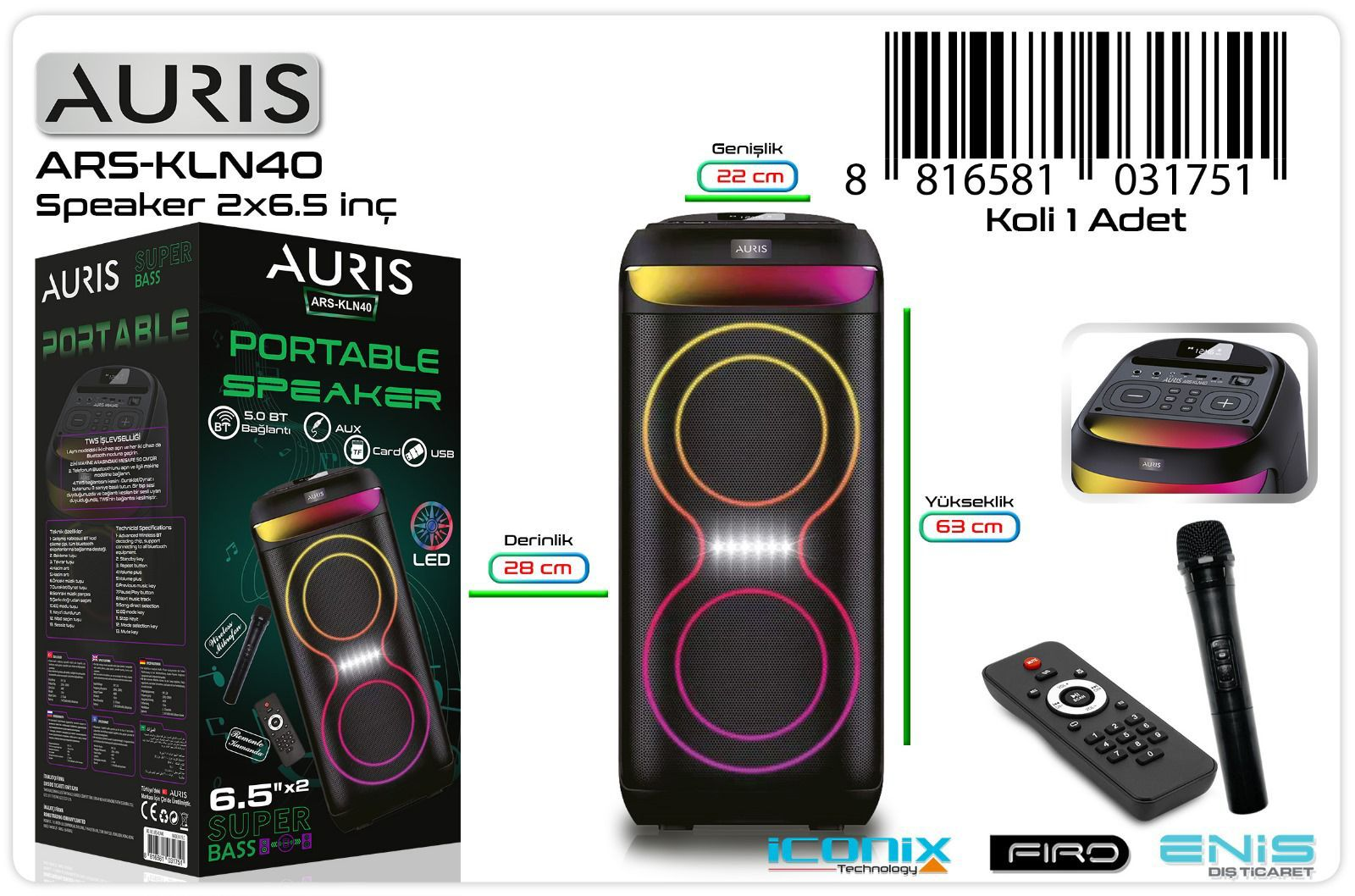 AURIS KLN-40 HOPARLÖR