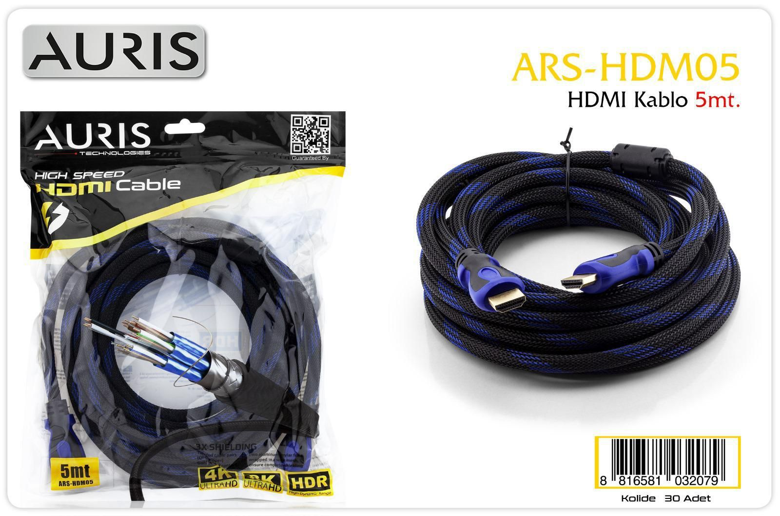 AURIS HDMI KABLO 5MT