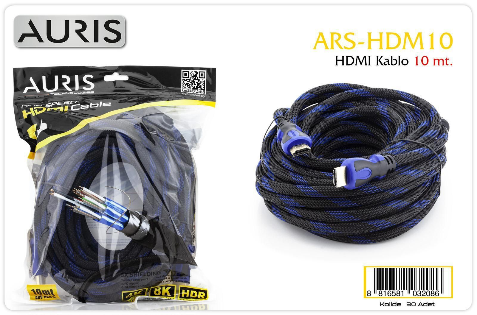 AURIS HDMI KABLO 10MT