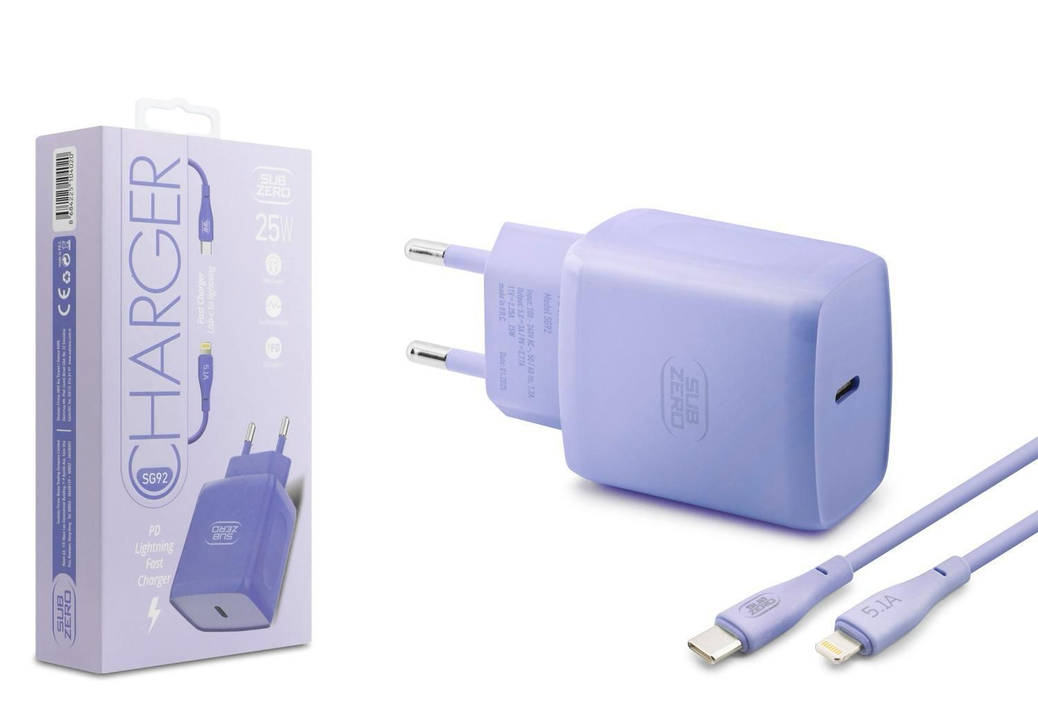 SBZ-SG92 25W RENKLİ IPHONE SARJ